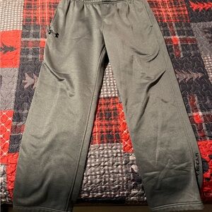 Under Armour Black and Gray Fleece-Lined Pants
